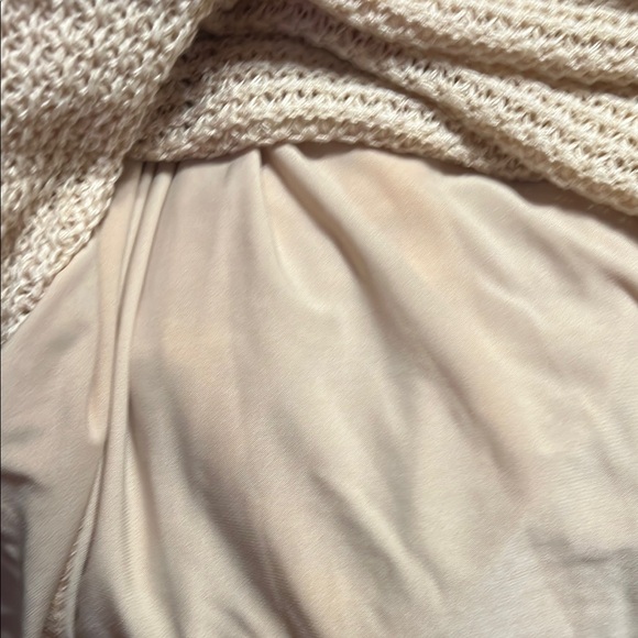 4SI3NNA Cream Tan Bell Sleeve Sheath Dress - Picture 12 of 14